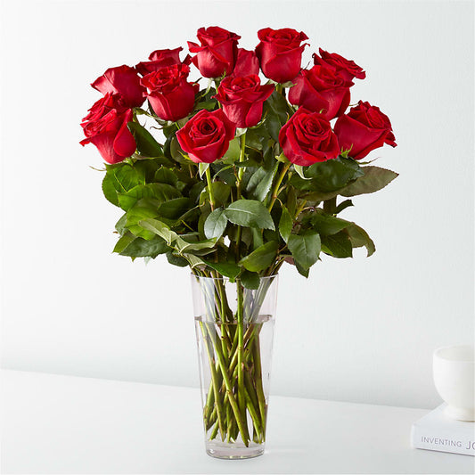 Long Stem Red Rose Bouquet – GEORGE'S FLOWERS, Los Angeles CA