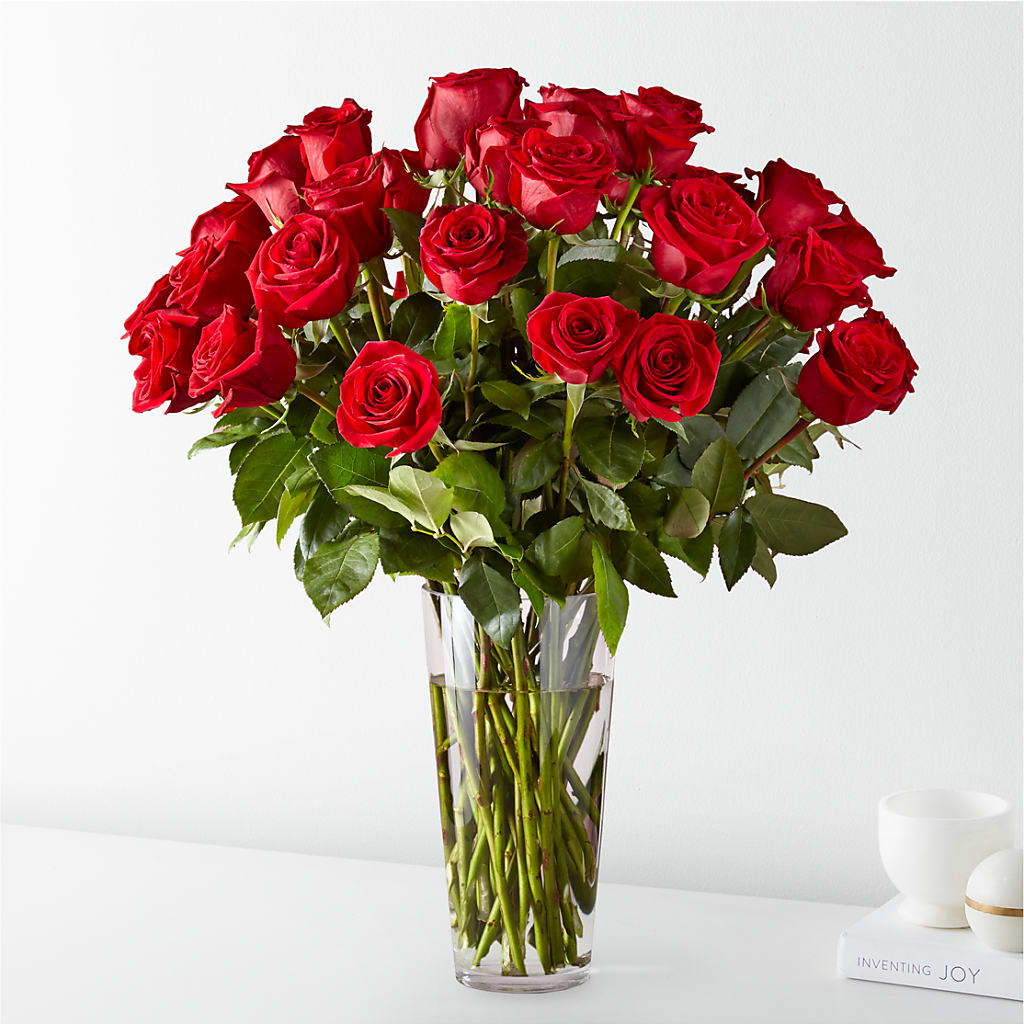 Long Stem Red Rose Bouquet – GEORGE'S FLOWERS, Los Angeles CA