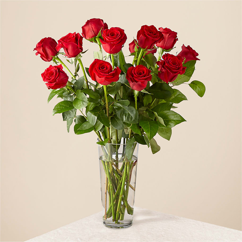 Long Stem Red Rose Bouquet – GEORGE'S FLOWERS, Los Angeles CA