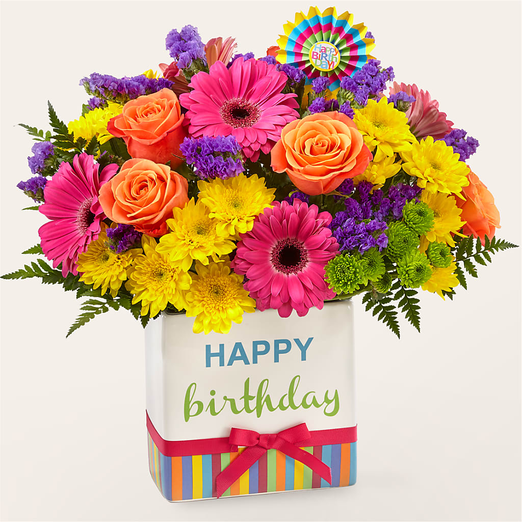 Birthday Brights Bouquet – GEORGE'S FLOWERS, Los Angeles CA