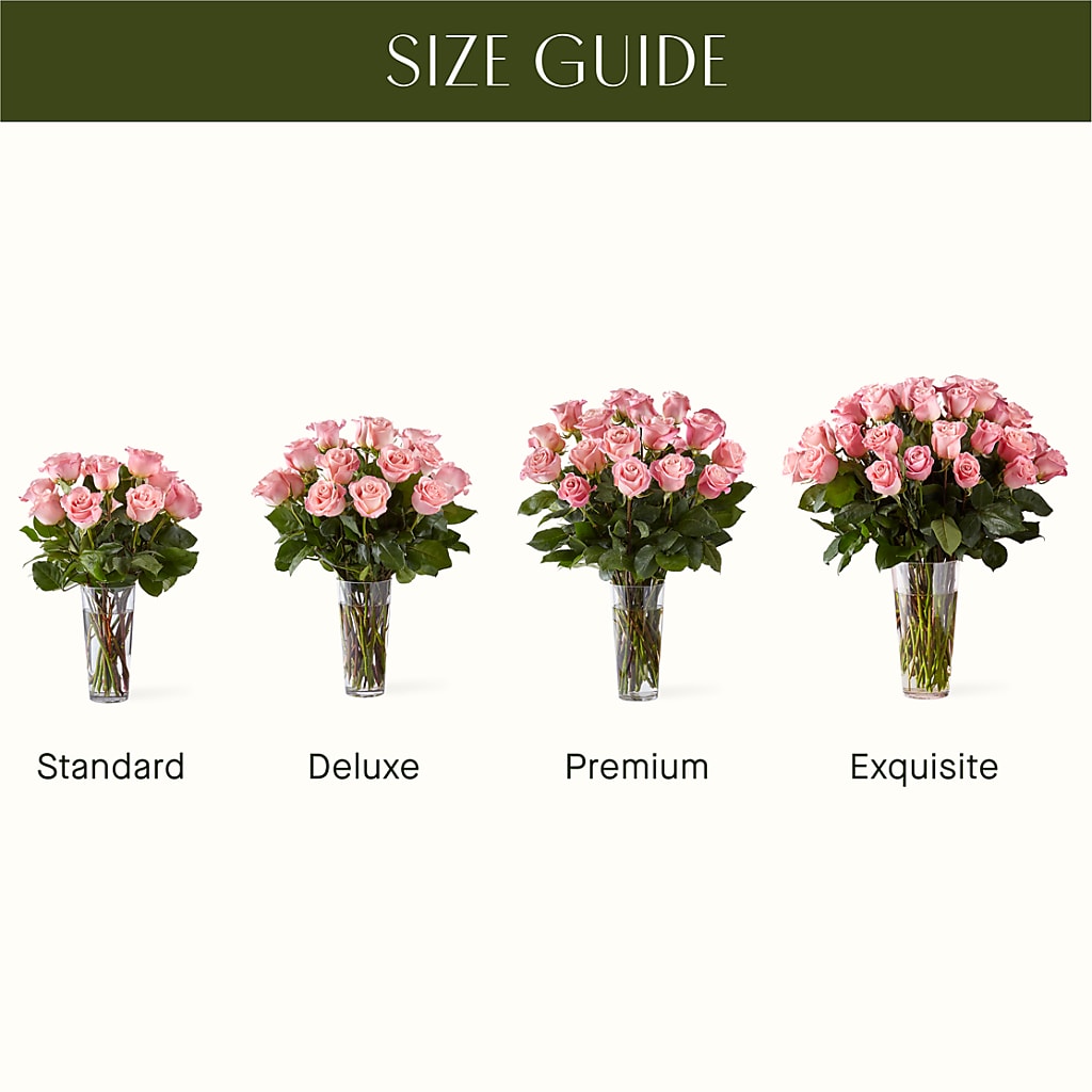 Long Stem Pink Rose Bouquet – GEORGE'S FLOWERS, Los Angeles CA