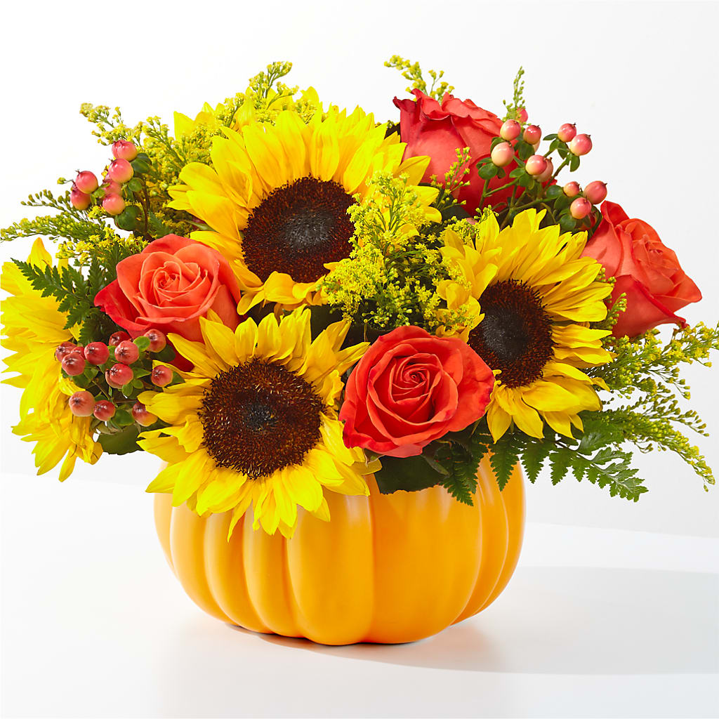 Pick of the Patch Pumpkin Bouquet – GEORGE'S FLOWERS, Los Angeles CA