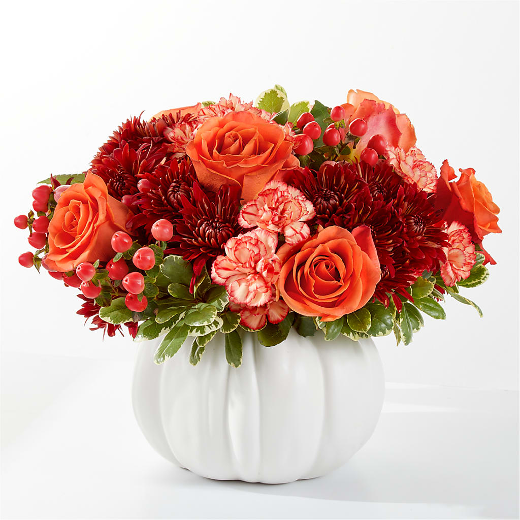 Autumn Air Pumpkin Bouquet – GEORGE'S FLOWERS, Los Angeles CA