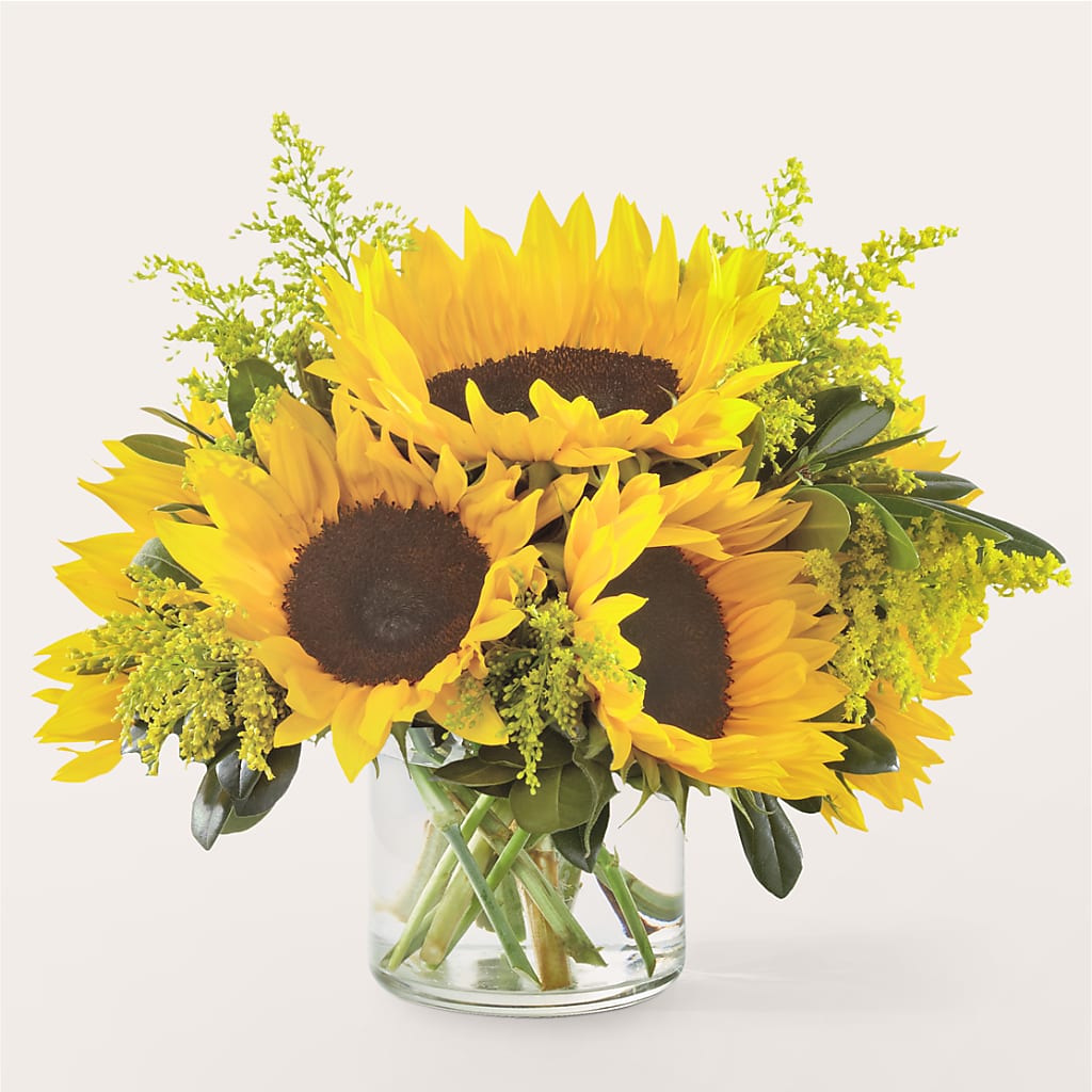Beaming Sunflower Bouquet – GEORGE'S FLOWERS, Los Angeles CA