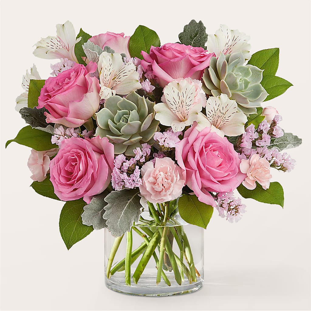 Dusty Rose Bouquet – GEORGE'S FLOWERS, Los Angeles CA