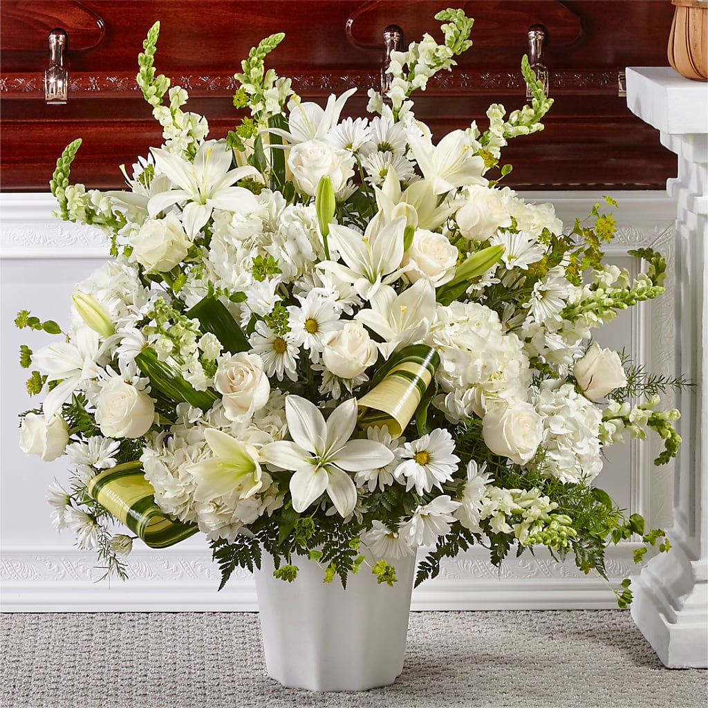 Thoughts of Tranquility Floor Basket – GEORGE'S FLOWERS, Los Angeles CA