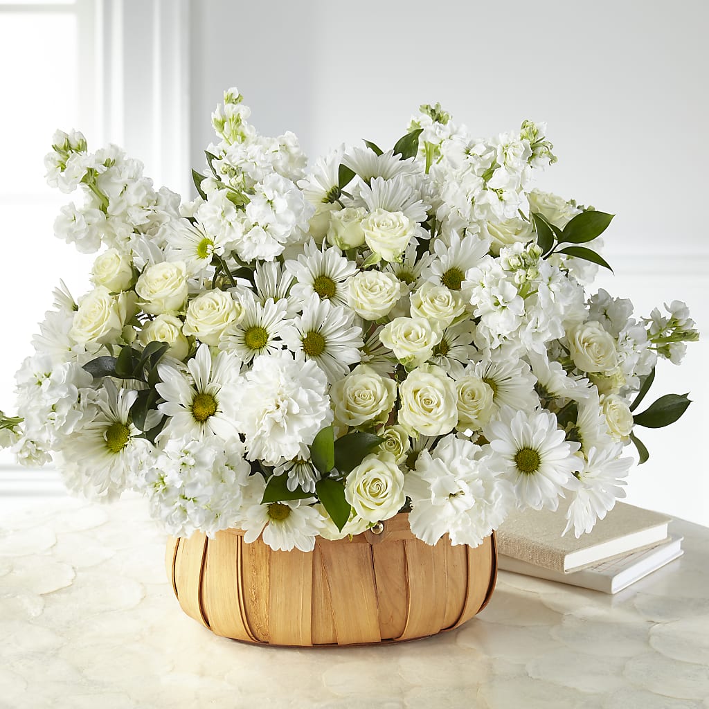Graceful Garden Basket – GEORGE'S FLOWERS, Los Angeles CA