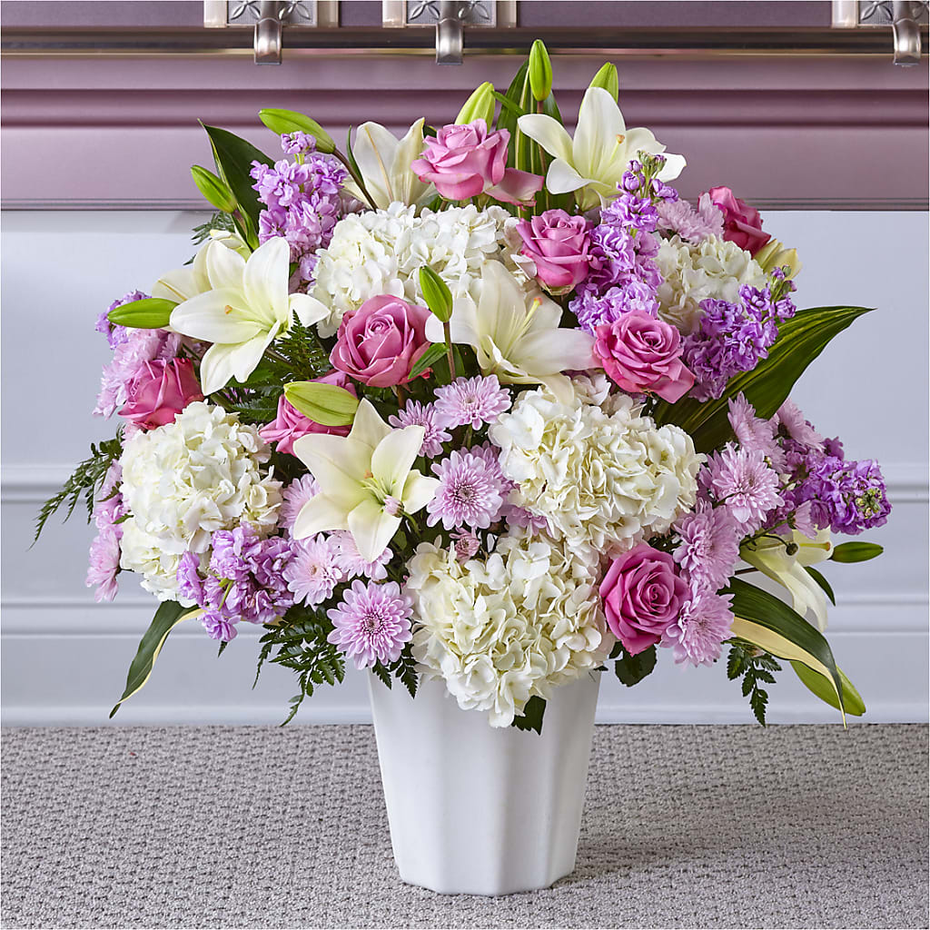 Heaven Sent Floor Basket – GEORGE'S FLOWERS, Los Angeles CA