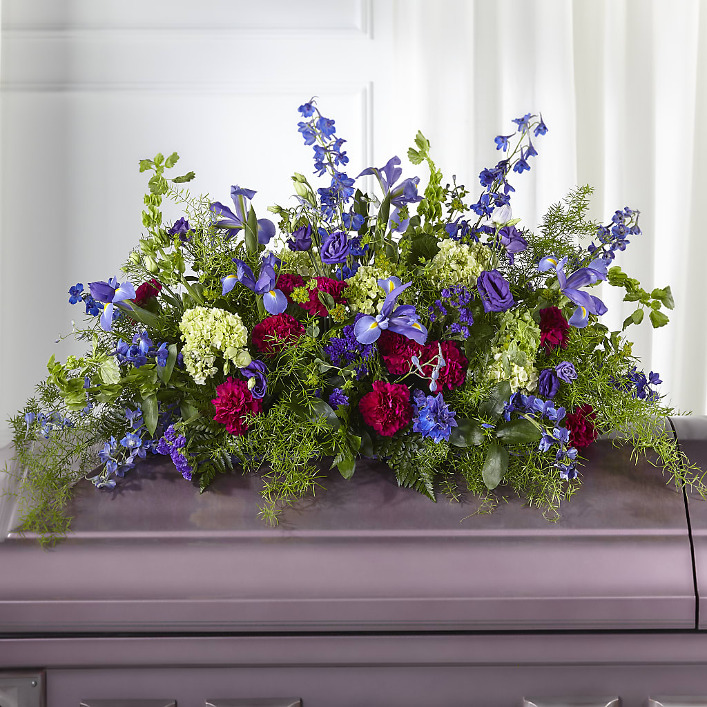 Always Treasured Casket Spray – GEORGE'S FLOWERS, Los Angeles CA