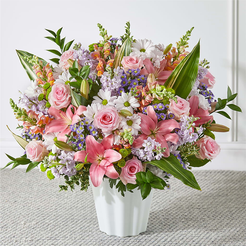 Abundant Compassion Floor Basket – GEORGE'S FLOWERS, Los Angeles CA