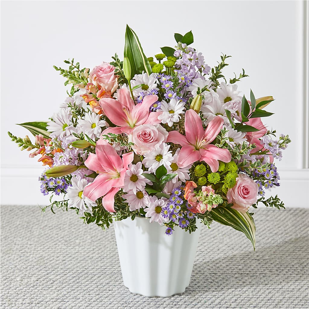 Abundant Compassion Floor Basket – GEORGE'S FLOWERS, Los Angeles CA