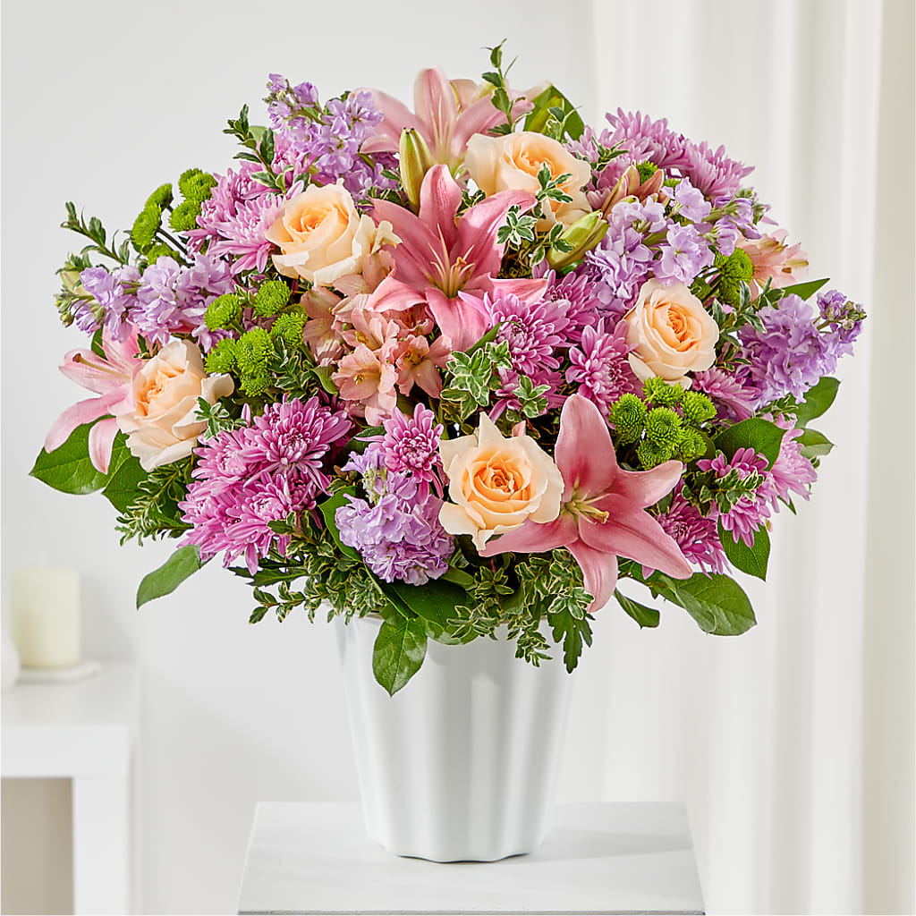 Supportive Embrace Tabletop Basket – GEORGE'S FLOWERS, Los Angeles CA