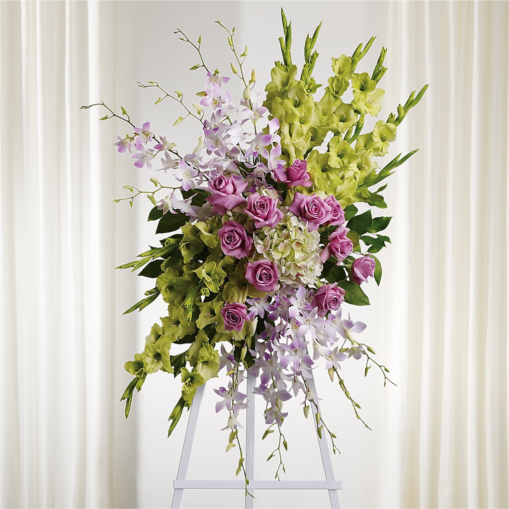 Lasting Legacy Standing Spray – GEORGE'S FLOWERS, Los Angeles CA