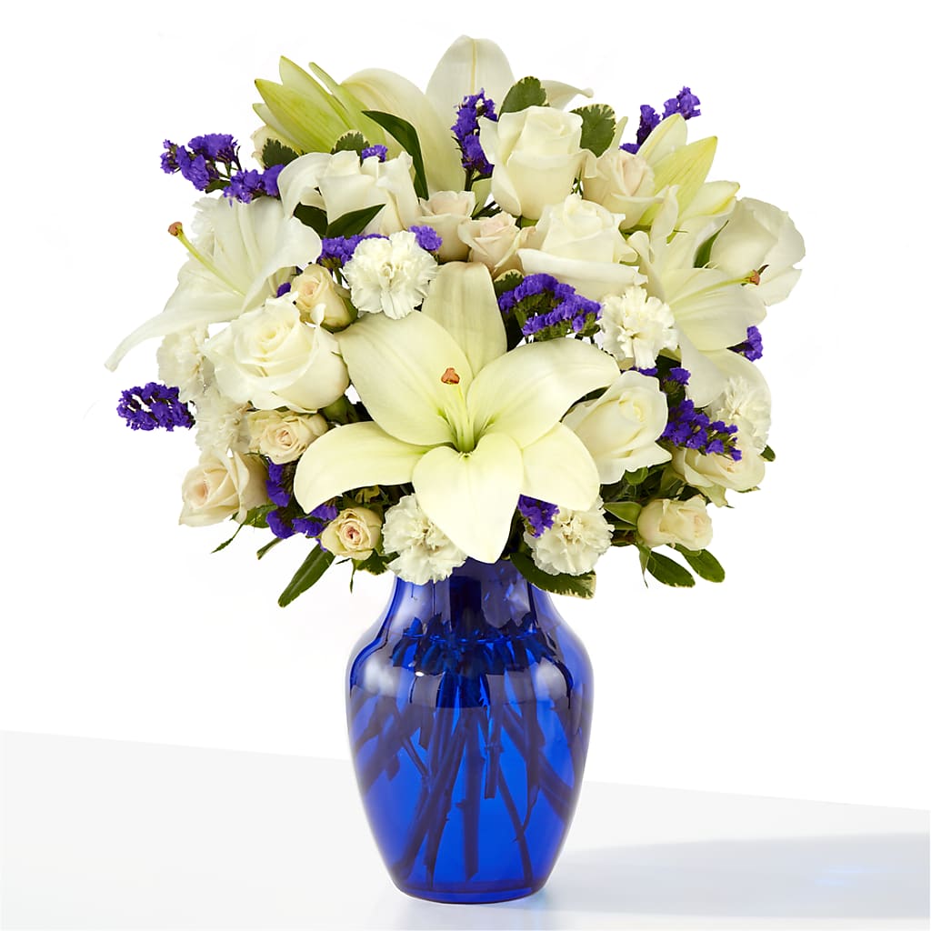 Sapphire Rush Bouquet – GEORGE'S FLOWERS, Los Angeles CA