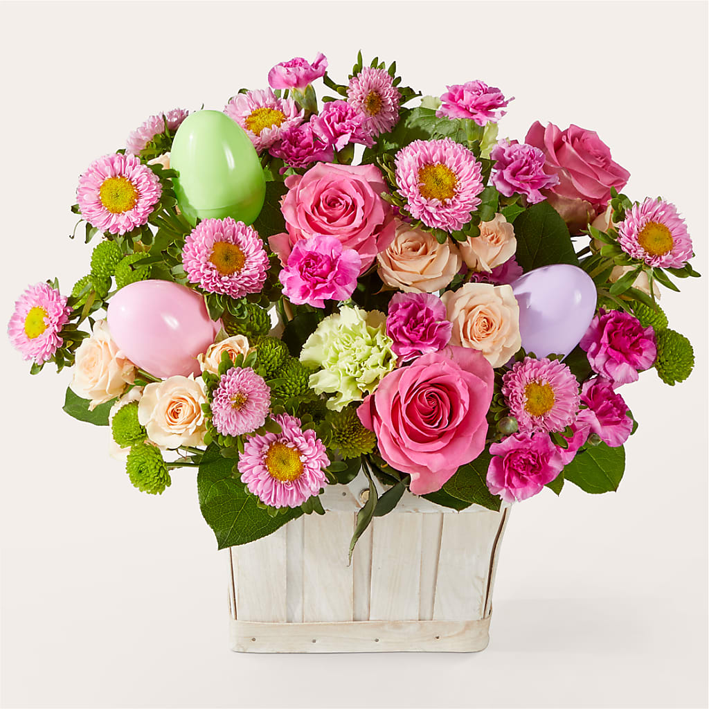 Get Eggcited Basket – GEORGE'S FLOWERS, Los Angeles CA