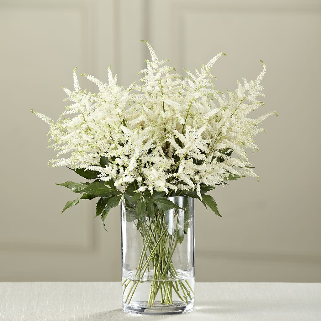 White Astilbe Bouquet – GEORGE'S FLOWERS, Los Angeles CA