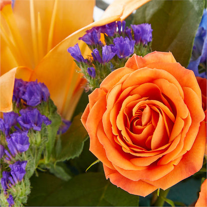 Radiant Citrus Box Bouquet – GEORGE'S FLOWERS, Los Angeles CA