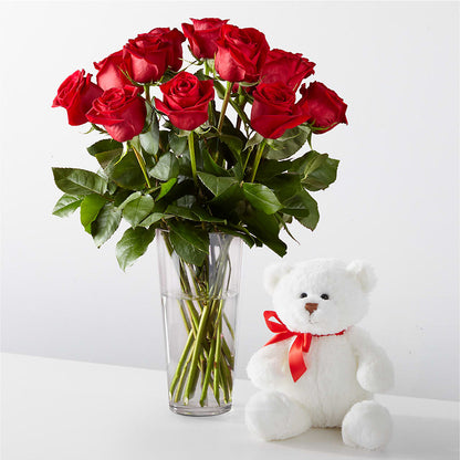 Romantic Long Stem Red Rose Bouquet Bundles – GEORGE'S FLOWERS, Los Angeles CA