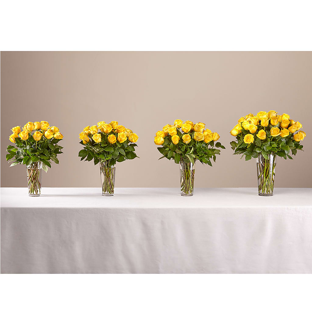Long Stem Yellow Rose Bouquet – GEORGE'S FLOWERS, Los Angeles CA