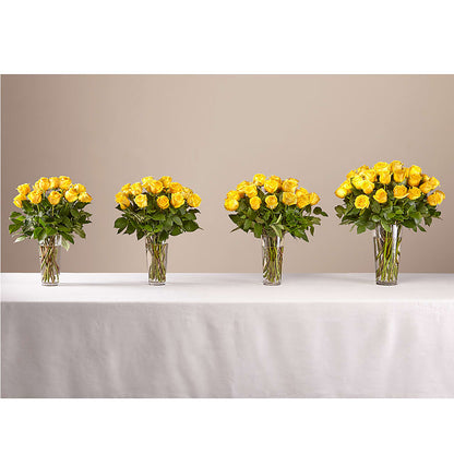 Long Stem Yellow Rose Bouquet – GEORGE'S FLOWERS, Los Angeles CA