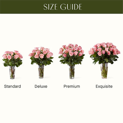 Long Stem Pink Rose Bouquet – GEORGE'S FLOWERS, Los Angeles CA