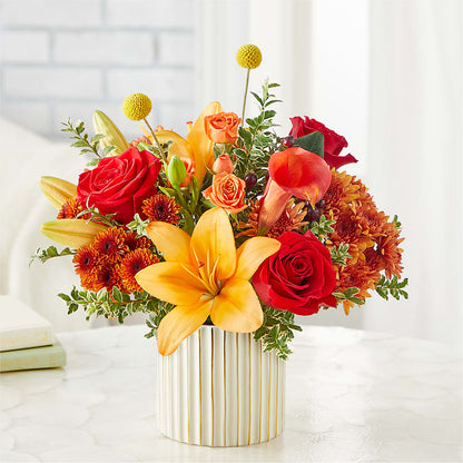 Scarlet Skies Bouquet – GEORGE'S FLOWERS, Los Angeles CA
