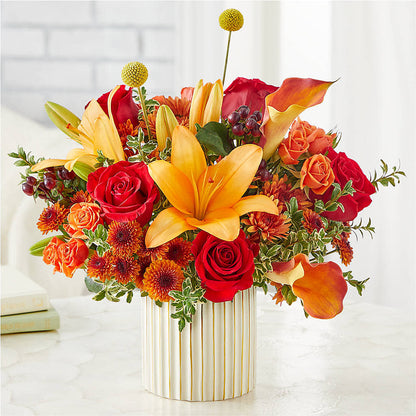 Scarlet Skies Bouquet – GEORGE'S FLOWERS, Los Angeles CA