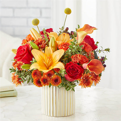 Scarlet Skies Bouquet – GEORGE'S FLOWERS, Los Angeles CA
