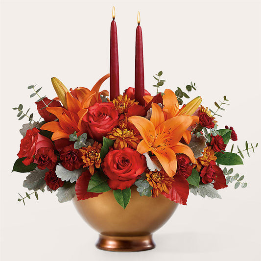 Fruits of Fall Centerpiece – GEORGE'S FLOWERS, Los Angeles CA
