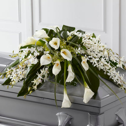 Angel Wings Casket Spray – GEORGE'S FLOWERS, Los Angeles CA