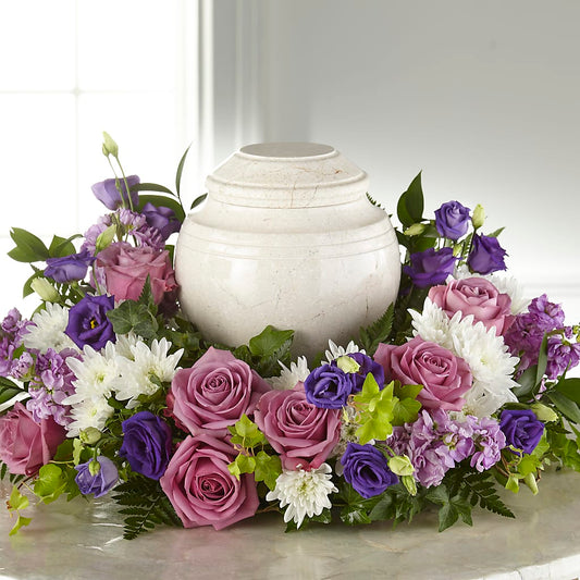 Blooming Sympathy Cremation Adornment – GEORGE'S FLOWERS, Los Angeles CA