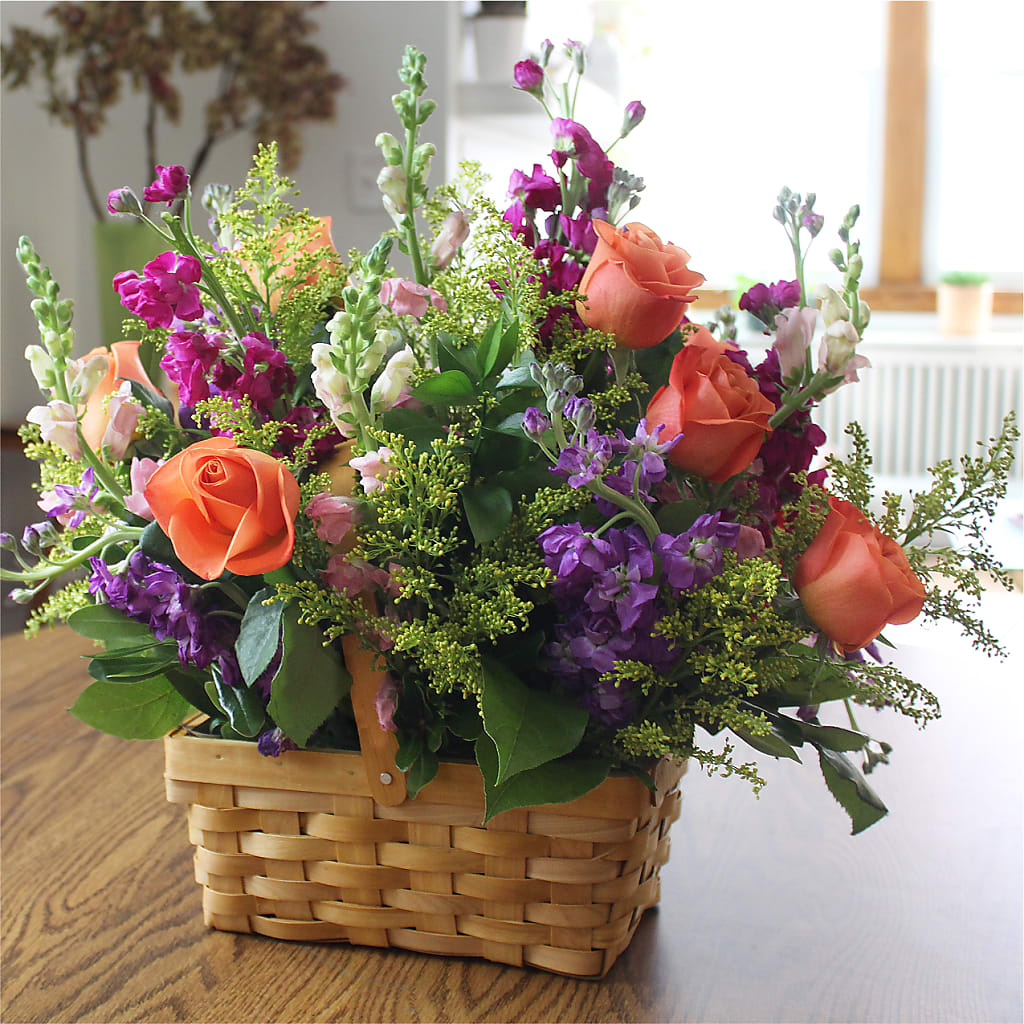 Garden of Life Basket – GEORGE'S FLOWERS, Los Angeles CA