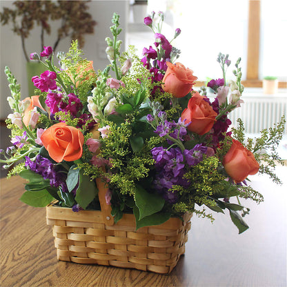 Garden of Life Basket – GEORGE'S FLOWERS, Los Angeles CA