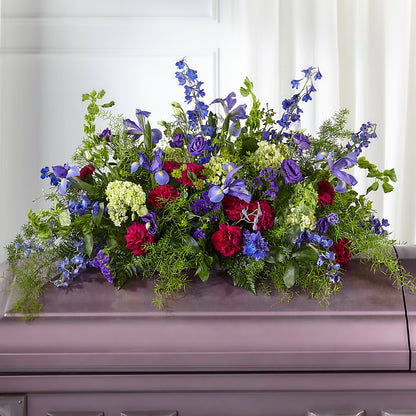 Always Treasured Casket Spray – GEORGE'S FLOWERS, Los Angeles CA