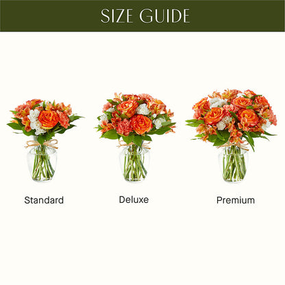 Apricot Glow Bouquet – GEORGE'S FLOWERS, Los Angeles CA