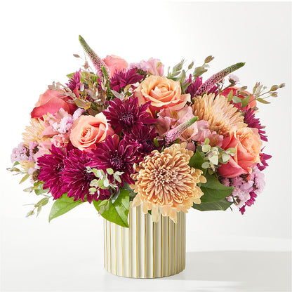 Berry Cobbler Bouquet with Ivory Vase – GEORGE'S FLOWERS, Los Angeles CA