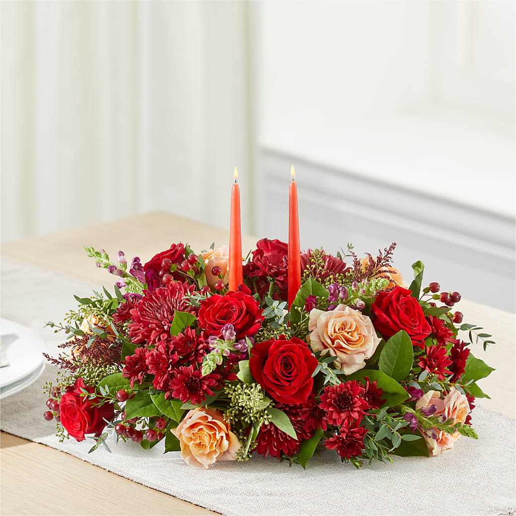 Most Thankful Centerpiece – GEORGE'S FLOWERS, Los Angeles CA