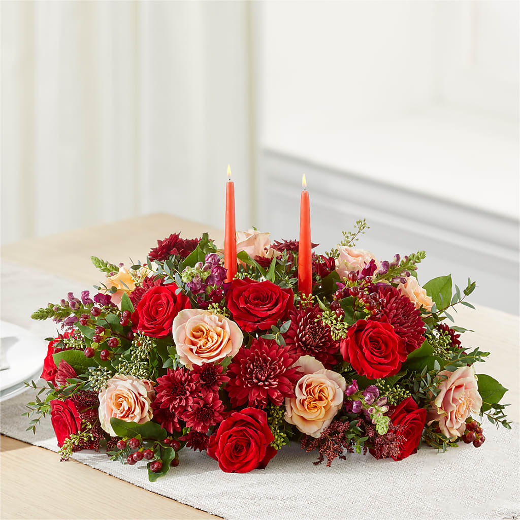 Most Thankful Centerpiece – GEORGE'S FLOWERS, Los Angeles CA
