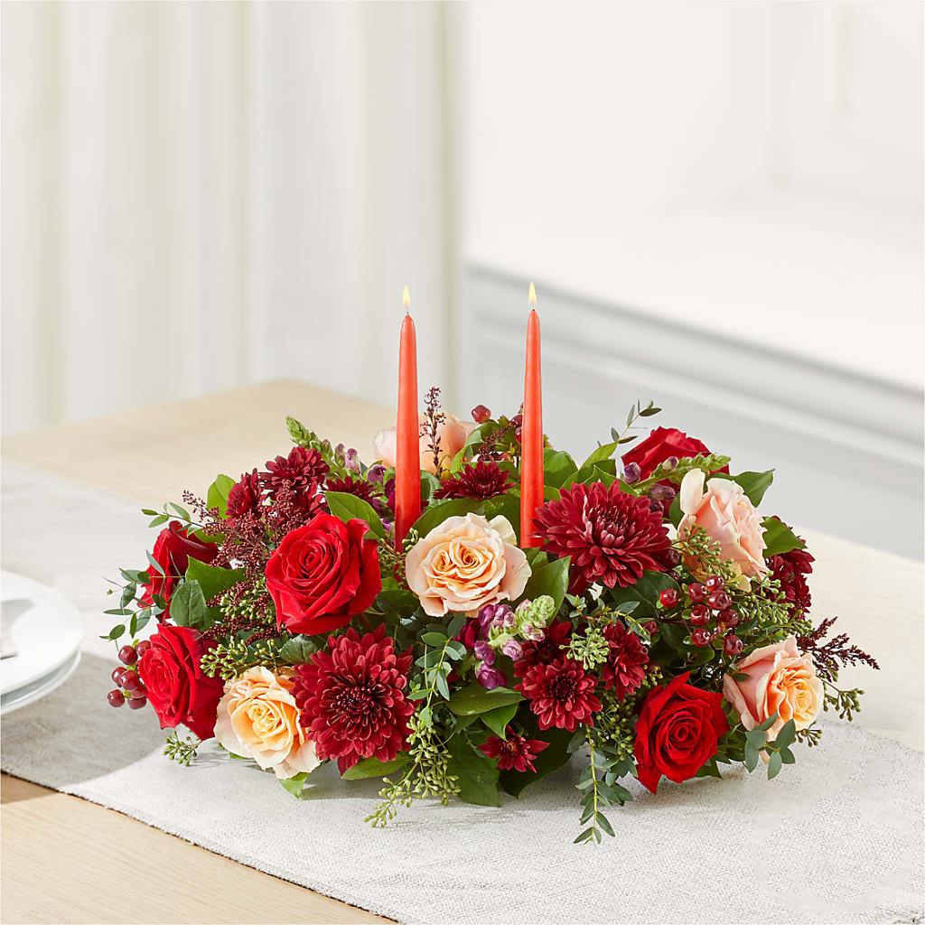 Most Thankful Centerpiece – GEORGE'S FLOWERS, Los Angeles CA
